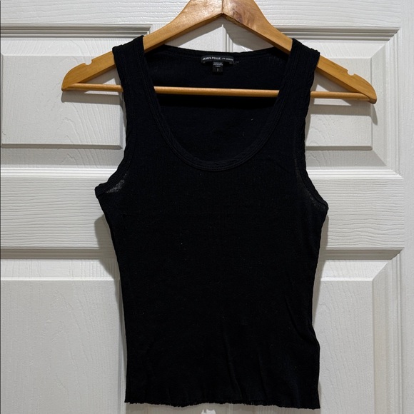 James Perse Classic Black Tank Top